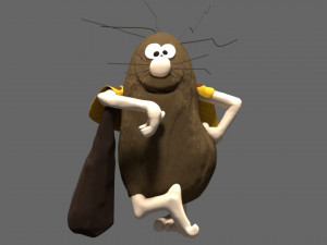 captain caveman - capito caverna 3D Print Model