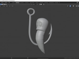 cute earthworm - minhoca Model Cetak 3D