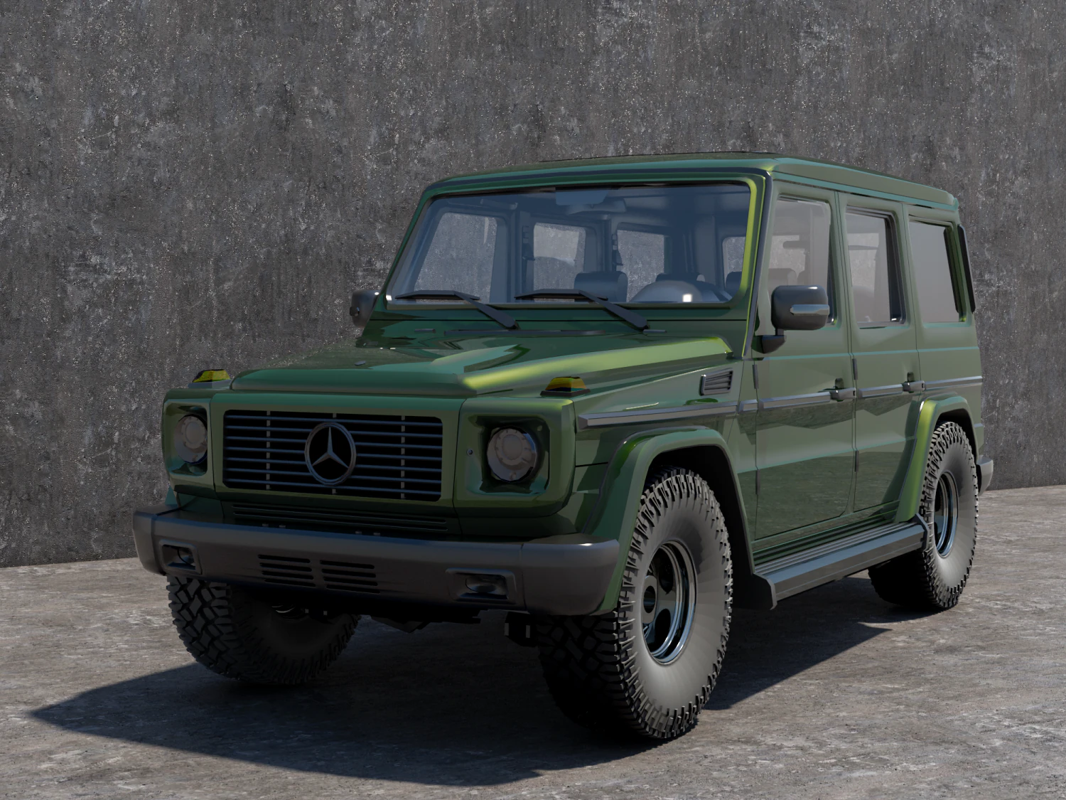 mercedes benz car 4x4 3D Model .c4d .max .obj .3ds .fbx .stl .blend