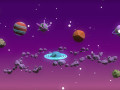 low poly space with animation 3D Models
