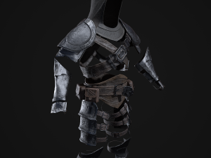 dark fantasy assassin - game ready Modello 3D