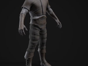 dark fantasy assassin - game ready Modello 3D