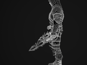 dark fantasy assassin - game ready Modello 3D