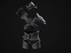 dark fantasy archer - game ready 3D Model