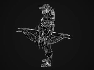 dark fantasy archer - game ready 3D Model