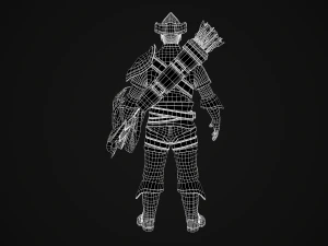 dark fantasy archer - game ready 3D Model