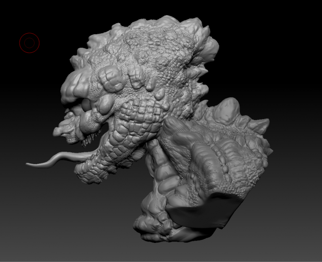 reptil monster Model 3D .c4d .max .obj .3ds .fbx .stl .blend 