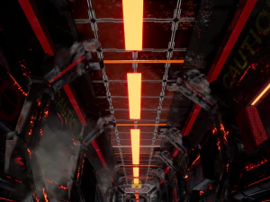 SCIFI CORRIDOR 3D Model