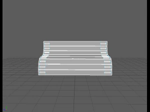 Futuristic bench 3D Model