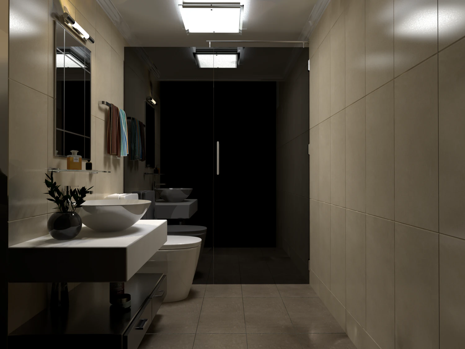 salle de bains - bathroom 3D Model .c4d .max .obj .3ds .fbx .stl .blend