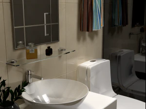 salle de bains - bathroom 3D Model