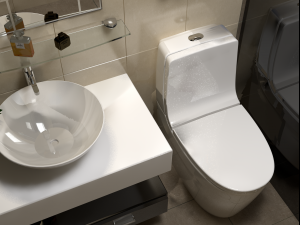 salle de bains - bathroom 3Dモデル