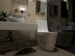 salle de bains - bathroom 3Dモデル