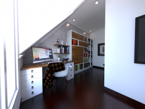 scandinavian bedroom - chambre coucher 3D मॉडल