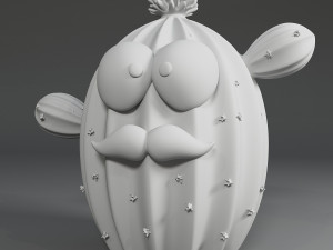 cactus plant living in a pot Modelo de Impressão 3D