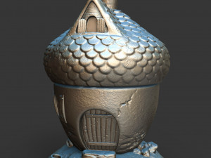 acorn cute forest house squirrels 3D Print Model