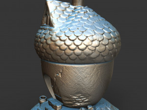 acorn cute forest house squirrels Model Cetak 3D