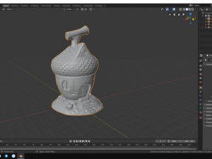 acorn cute forest house squirrels Model Cetak 3D