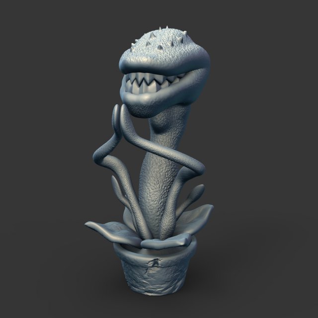 predatory plant flycatcher Model Cetak 3D .c4d .max .obj .3ds .fbx .stl .blend 