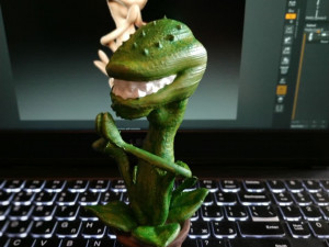 predatory plant flycatcher Model Cetak 3D