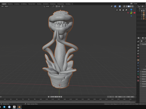 predatory plant flycatcher Model Cetak 3D