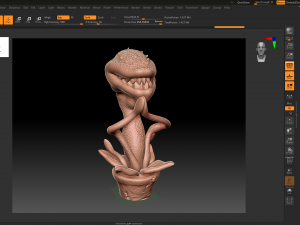 predatory plant flycatcher Model Cetak 3D