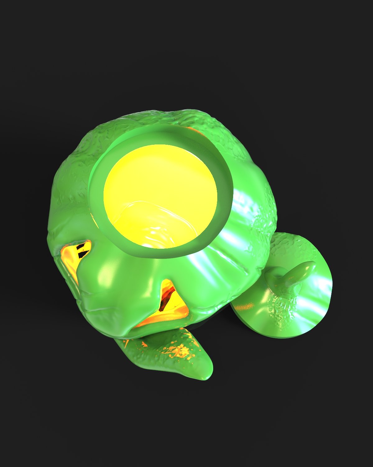 Toothy Pumpkin For Halloween 3D Принт Модель In Аксессуары Для Игр.