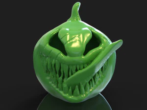 Toothy pumpkin for Halloween 3D Print Model