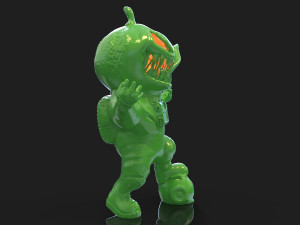 Venom pumpkin in a spacesuit for Halloween Model Cetak 3D