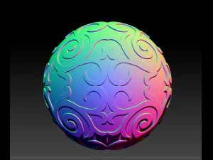 t&eacute;l&eacute;chargement de conception de mod&egrave;le de boule de sculpture creuse en relief 3d Modèle 3D