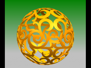 relief 3d hollow sculpture ball model design download Modelo 3D