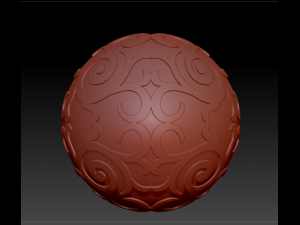 relief 3d hollow sculpture ball model design download Modelo 3D