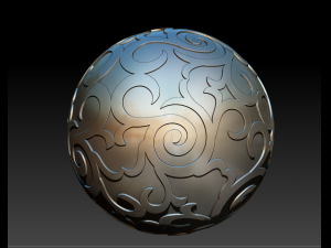 relief 3d hollow sculpture ball model design download Modelo 3D