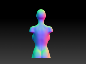 female body art model download 3d large chest female model download 3D Model