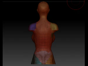 female body art model download 3d large chest female model download 3D Model