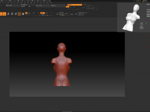 female body art model download 3d large chest female model download 3D Model
