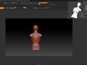 female body art model download 3d large chest female model download 3D Model