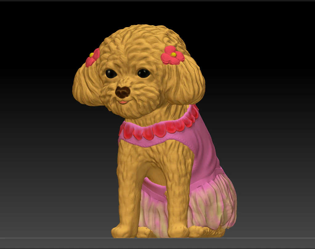 original teddy dog 3d design model download 3D Model .c4d .max .obj .3ds .fbx .stl .blend
