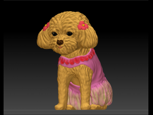 original teddy dog 3d design model download 3D Model