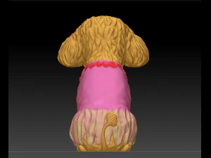 original teddy dog 3d design model download 3D Model