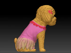 original teddy dog 3d design model download 3D Model
