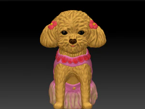 original teddy dog 3d design model download 3D Model
