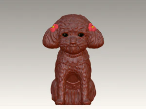original teddy dog 3d design model download 3D Model