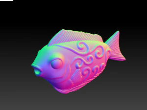 original new goldfish download goldfish sculpture 3d drawing download 3D Model