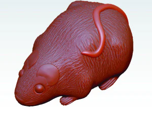 マウスの3Dマップのダウンロード マウスの彫刻の3Dマップ 3Dモデル