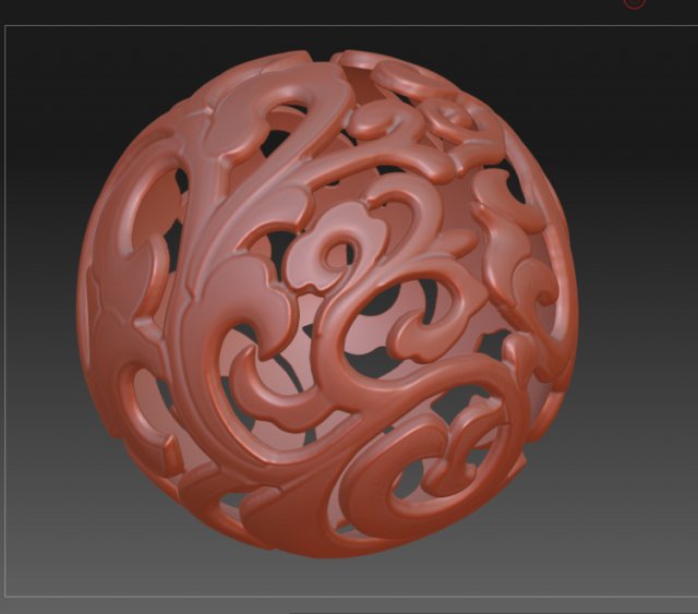 download 3d drawing of hollow ball in stl format 3D Model .c4d .max .obj .3ds .fbx .stl .blend 