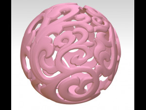 download 3d drawing of hollow ball in stl format 3D Model