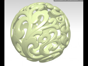 download 3d drawing of hollow ball in stl format 3D Model