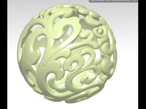 download 3d drawing of hollow ball in stl format 3D Model