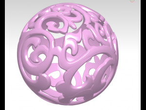 download 3d drawing of hollow ball in stl format 3D Model